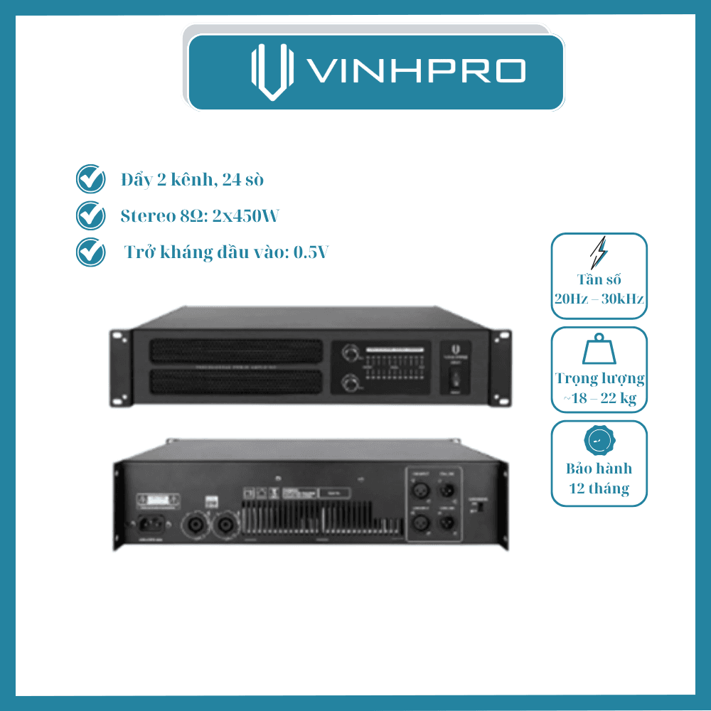 CỤC ĐẨY CÔNG SUẤT VINHPRO V8600 CỤC ĐẨY CÔNG SUẤT VINHPRO V8600