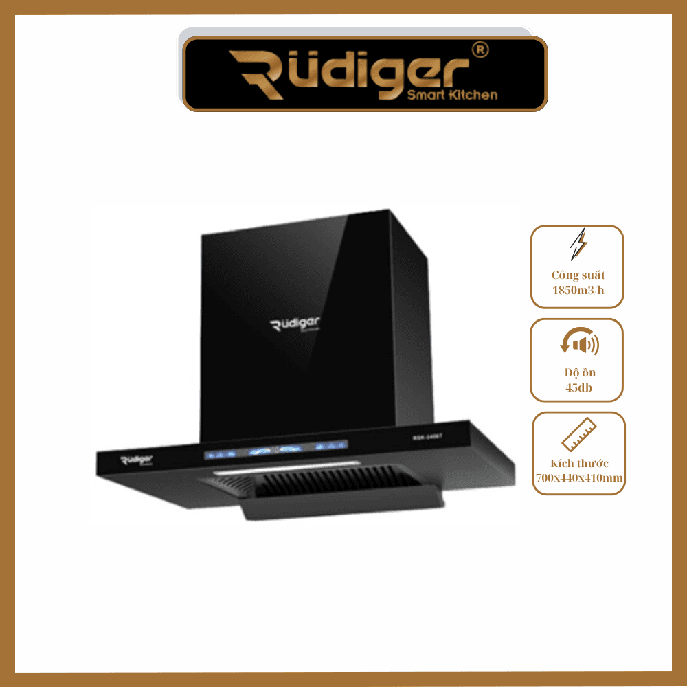 Máy hút mùi kính phẳng RUDIGER RSK-2406T Máy hút mùi kính phẳng RUDIGER RSK-2406T