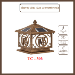 ĐÈN TRỤ CỔNG NĂNG LƯỢNG MẶT TRỜI TC - 306