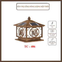 ĐÈN TRỤ CỔNG NĂNG LƯỢNG MẶT TRỜI TC - 406