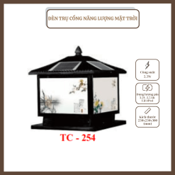 ĐÈN TRỤ CỔNG NĂNG LƯỢNG MẶT TRỜI TC - 254