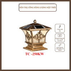 ĐÈN TRỤ CỔNG NĂNG LƯỢNG MẶT TRỜI TC -250KW