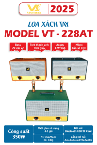 Xu Hướng Loa Xách Tay 2025 – Giải Pháp Âm Thanh Nhỏ Gọn Cho Nhiều Dự Án VT 228AT